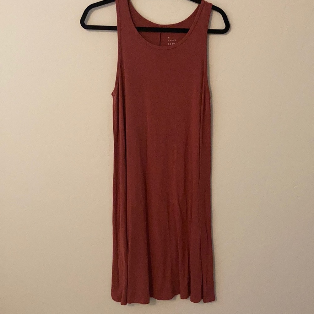A medium brown dress